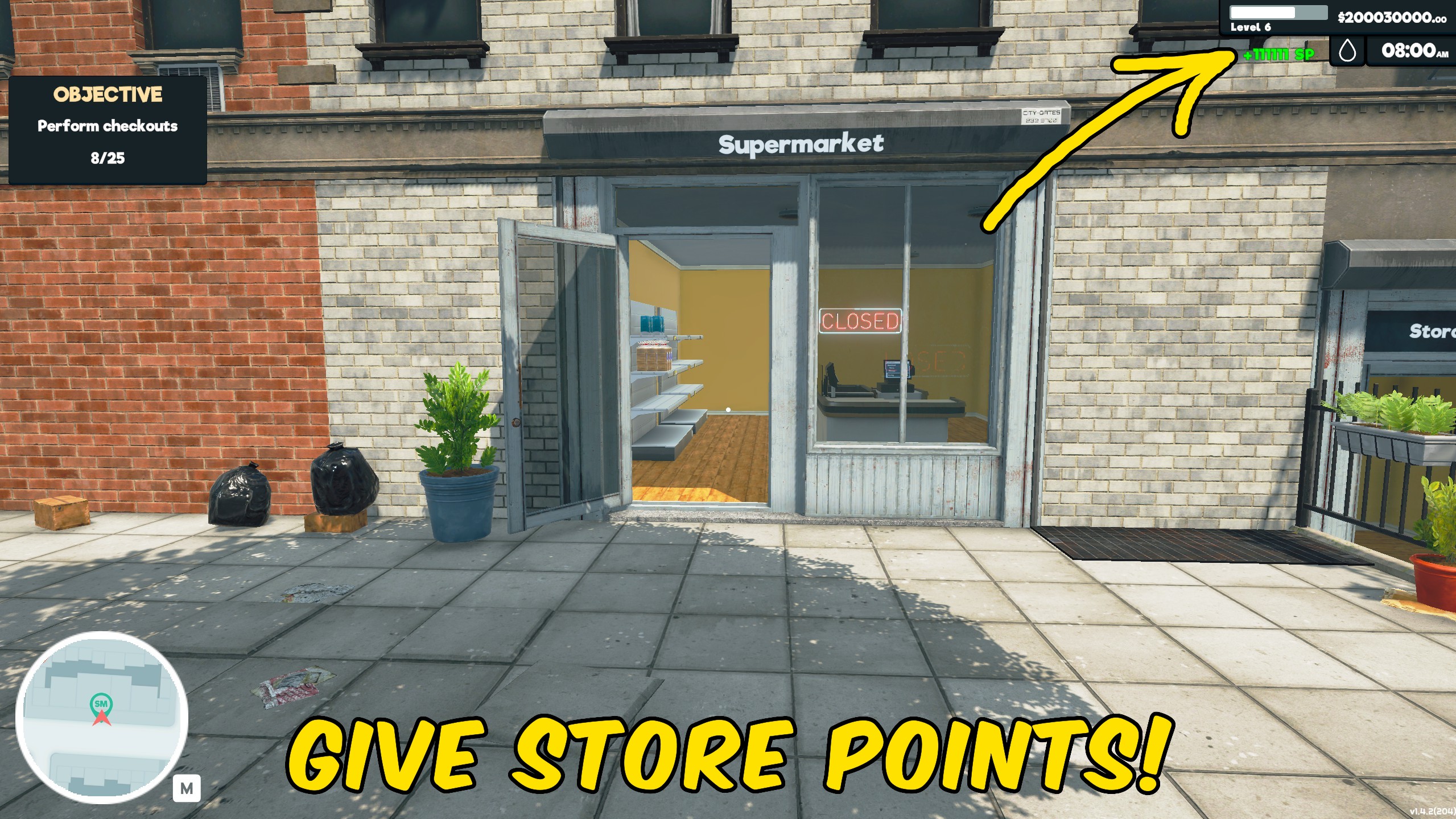 Supermarket Simulator — Give Store Points (screenshot 2)